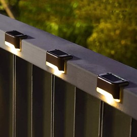 SOLPEX Solar Powered Deck Lights 16 Warm White LED Lights for Outdoor Safety