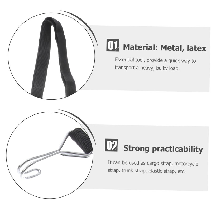 OSALADI 4pcs Fastening Belt Tensioner for Cargo Adjustable Elastic Bands