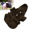 Pet Bathrobe Warm Flannel Quick Drying Dog Hooded Bath Towel