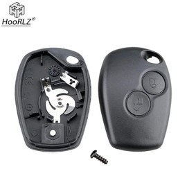 HooRLZ 2 Pieces Key Shell for Renault Twingo Kangoo Clio Modus Key, Clio Replacement Key, Kangoo Car Key, Twingo Remote Control 2 Buttons