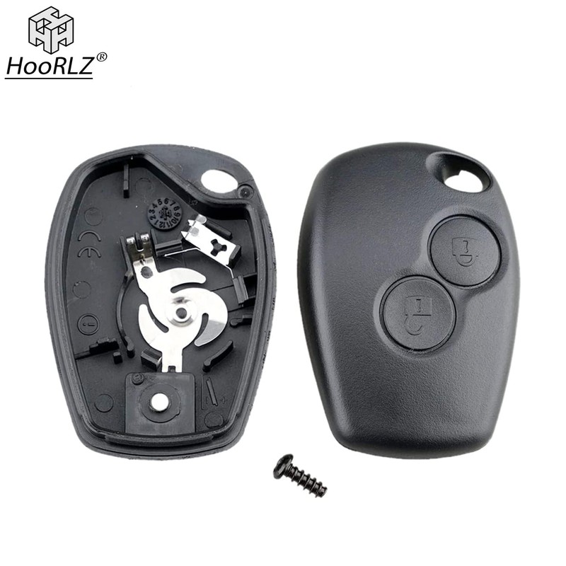 HooRLZ 2 Pieces Key Shell for Renault Twingo Kangoo Clio