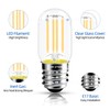 NOVELUX 2.5 in E17 Intermediate Base LED Filament Bulb 360