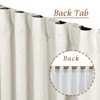 LAMIT 100% Blackout Short Linen Curtains for Cafe, 40 Inch
