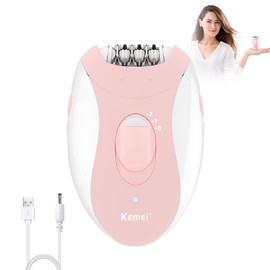 Epilator for Women, Smooth Glide Epilator for Women Face with 2 Speeds, Epilator Smooth Face Trimmer Device, Facial Hair Removal for Face Legs Arms Armpit Bikini, Pink