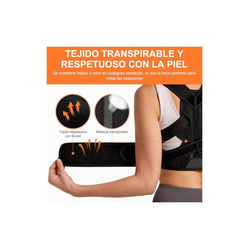 Corrector de Postura Hombre y Mujer, Faja para Postura de