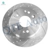 PM Auto Set of 4 Front-Rear Drilled Slotted Brake Disc