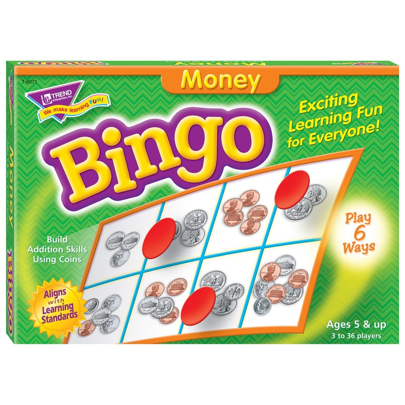 Trend Enterprises: Money Bingo Game, Exciting Way for Everyone to