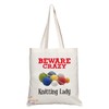 Coralgraph Inc TB353 Beware Crazy Knitting Lady Novelty Present Gift