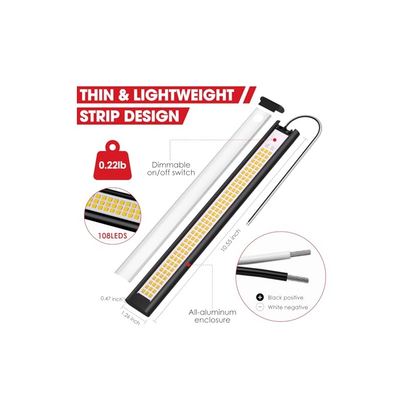 12V LED Light, 12 Volt Light Bar, Enclosed Trailer Lights,