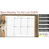 Weekly To Do List Notepad, 60 Page Task Planning Pad