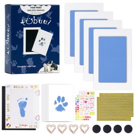 Tubuui Paw Print Kit for Dogs Cats,Inkless Baby Hand and Footprint Kit, Dog Nose Print Kit,Clean Touch Ink Pad Kit,No Mess Newborn Baby Footprint Kit, Pet Paw Print Kit for Family Keepsake