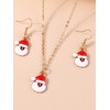 Stocking Stuffers Gifts for Women Christmas Necklace Earrings Set Christmas