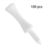 LIKOSO Bamboo Golf Tees White 51MM Pack of 100 Non