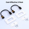 Cable Matters 2-Pack 1-Port HDMI Wall Plate in White (4K