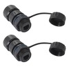 PENGLIN 2PCS Waterproof RJ11 Coupler, RJ11/RJ12 6P6C Panel Mount Connector