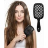 Bluelander Cepillo para Cabello Antinudos con Mango Ergonómico, Cepillado Sin