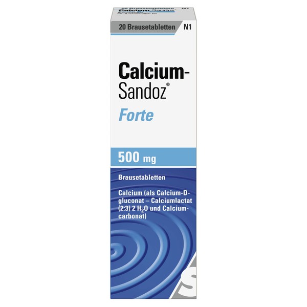 Calcium-Sandoz forte Brausetabletten, 20 pcs. Tablets