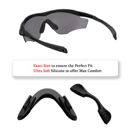 Regular Size Replacement Nose Piece Nose Pads for Oakley M2 Frame OO9212 OO9254/M2 Frame XL OO9343 OO9345 Sunglasses Frame, Black