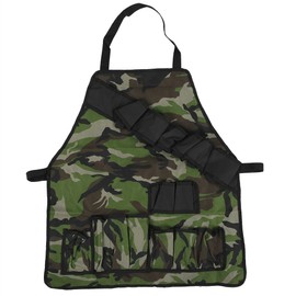 MultiFunction BBQ Apron Waterproof Dirt Resistant Cooking Apron with MultiPocket for Outdoor Camping