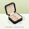 Travel Jewelry Case, Small Plush Velvet Jewelry Box for Women