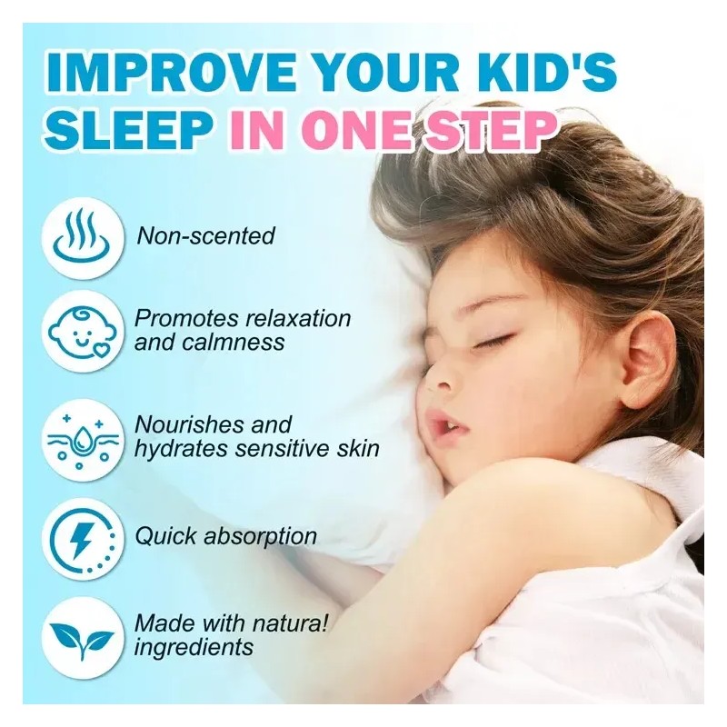 Crema Magnesio Natural Niños Relajación Promueve El Sueño