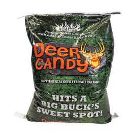 Boss Buck Deer Candy | Strong Aroma Supplemental Deer Feed with Peanut Butter Corn Bran and Sweet Berry Treats for Hunting - 40lbs (18.14kg)