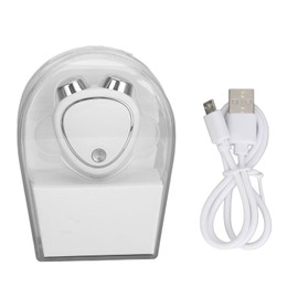 Microcurrent Facial Device Skin Rejuvenation Tightening 3 Gear Strength Anti Aging Wrinkle Removal Dual Heads Facial Massager White