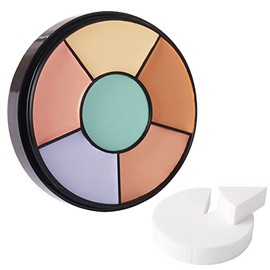 MEICOLY- Paleta correctora de color facial, 6 correctores de colores, paleta de maquillaje de camuflaje con corrector en crema con 8