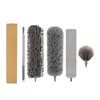 Toguma 5Pcs Microfiber Feather Duster with Pole Extendable Duster Long