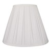 Off White Medium Pleated Barrel Lamp Shades, ALUCSET TC Cloth