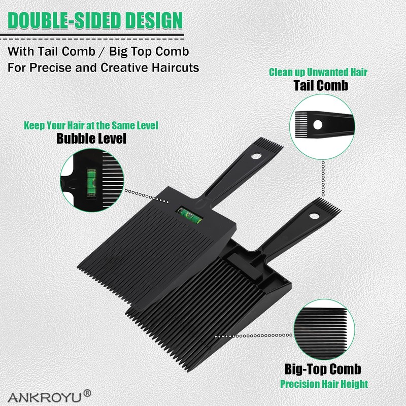 Fading Comb, Adjustment Large Teeth Comb Styling Tool, Flat Top