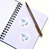 24 x 40mm Round 'Scribbled Dragonflies' Stickers (SK00068816)