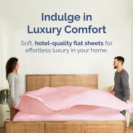 Sábana encimera tamaño individual XL, solo sábana encimera de calidad de hotel, ultrasuave, transpirable y refrescante, sin decoloración y arrugas, fácil de cuidar, resistente a las manchas y al