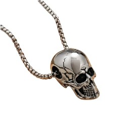 Dot knot Necklace, Men's Skull Skull Unisex Accessory, Black, Gold, Silver, Simple, Gold, Silver, Black, Alloy Steel, Simulated Pearl
