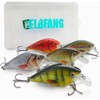ELBFANG Crankbait Wobbler Set, 13 g, 7.5 cm, Perch Pike