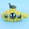 Submarine Stone Set Yellow Aquarium Decoration, Realistic Air Bubbler Fish