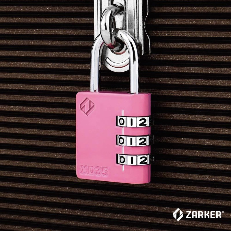 ZARKER XD35-P Zarker 3-Digit Dial Type Padlock Safe Security Goods