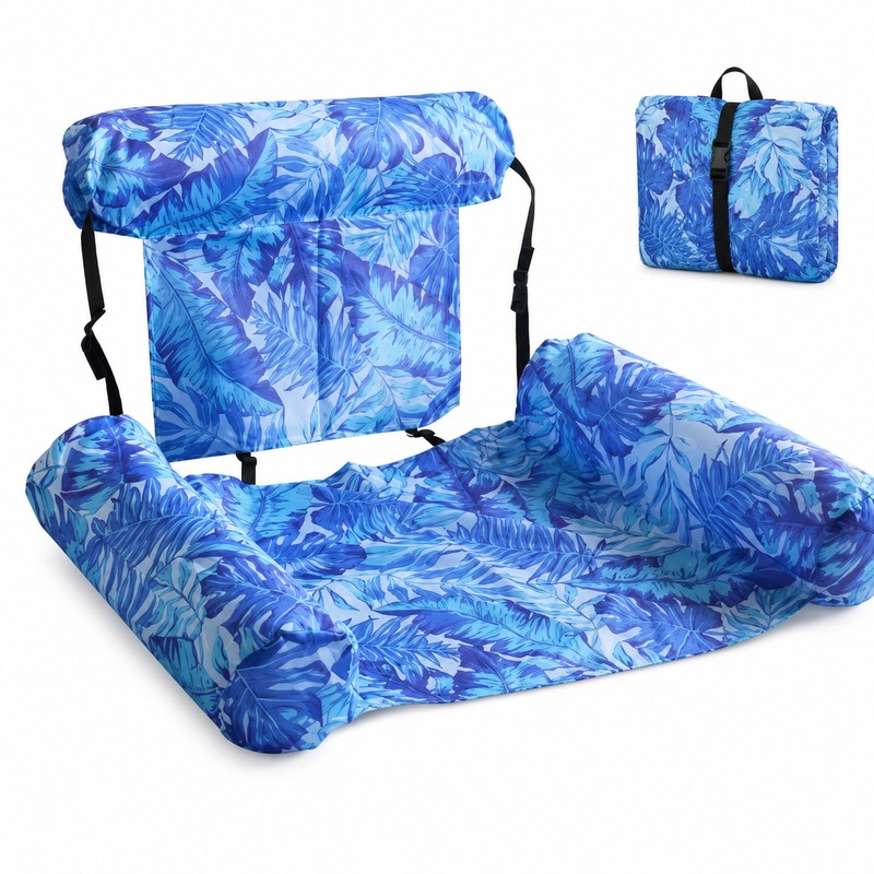 Inflatable Water Hammock Pool Float for Adults – Foldable PVC