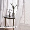 Topfinel Curtains with Eyelets White Transparent Curtains Bedroom Curtain Living