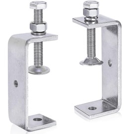 LOSYHU 100MM C Clamps Stainless Steel Tiger Clamp Large 304 Stainless Steel C-Clamps Metal Tiger Clamp G Clamps with Stable Wide Jaw Opening for Assembly, Fastening, Gluing and Welding, 2 PCS