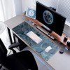 Alfombrilla de mouse para juegos (hojas verdes), grande