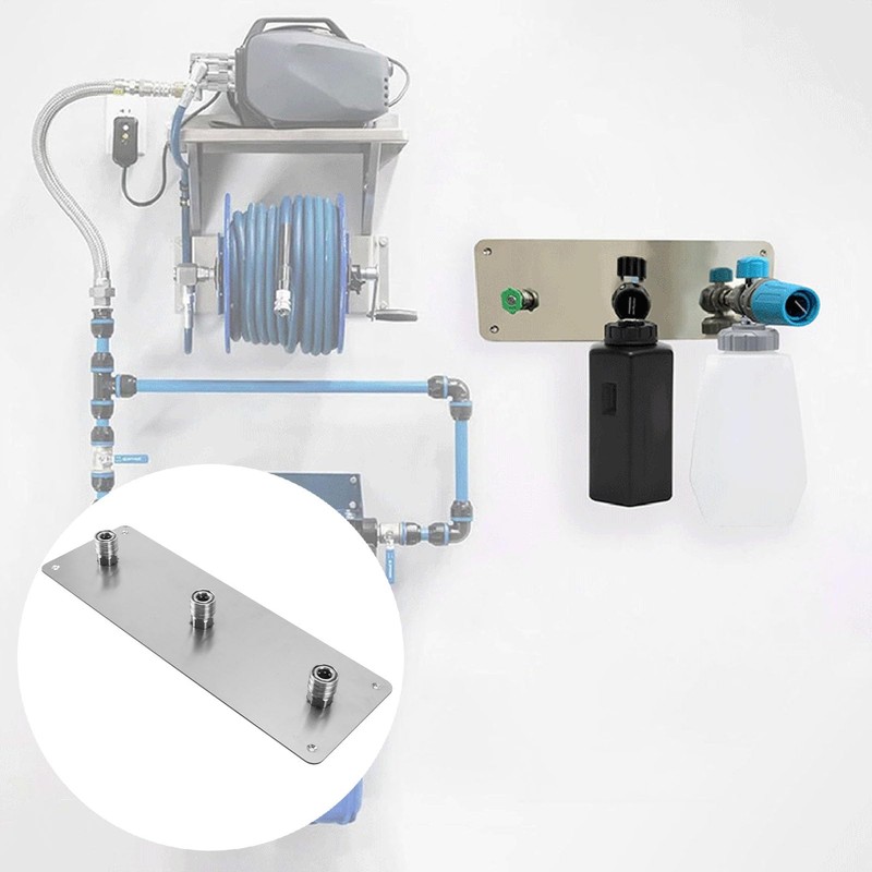 Pressure Washer Organizer Rack, Wall Mounted Stainless Steel Foam Pressure