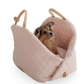 S&C PetLux Stylish Chic 3-in-1 Pet Carrier, Dog Purse & Car Seat - Luxury Travel Tote for Dogs and Cats, Plush Comfort, Multi-Use Solution for Pet Lovers (Pink, Medium)