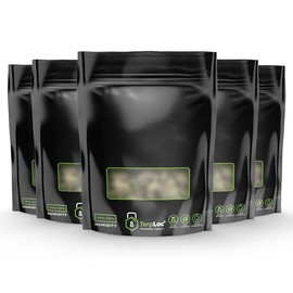 Terploc Grove Bags - Various Sizes - Bags with Integrated Moisture Control (58-62%) - Optimum Protection for Herbs (30 g, Pack of 5)