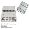 Electric Bass Bridge Replacement 4 Strings Height Adjustable Zinc Alloy