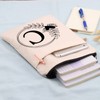 HOLLP Alphabet Book Cover A/C/J/K/M/ Letter Initial Waterproof Zipper PouchInitial