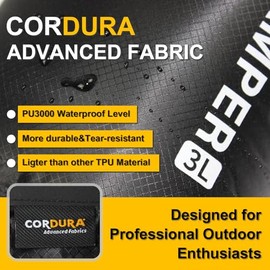 CORDURA - Bolsa de almacenamiento impermeable de nailon actualizada, duradera y portátil, impermeable, con cierre enrollable, ideal para senderismo, k