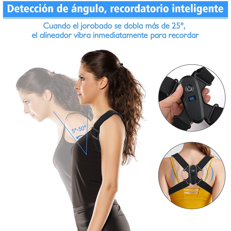 OLEQE Posture Corrector, Corrección de la Postura de Espalda para