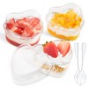Qeirudu 50 Pack 6 oz Plastic Cups for Desserts, Mini
