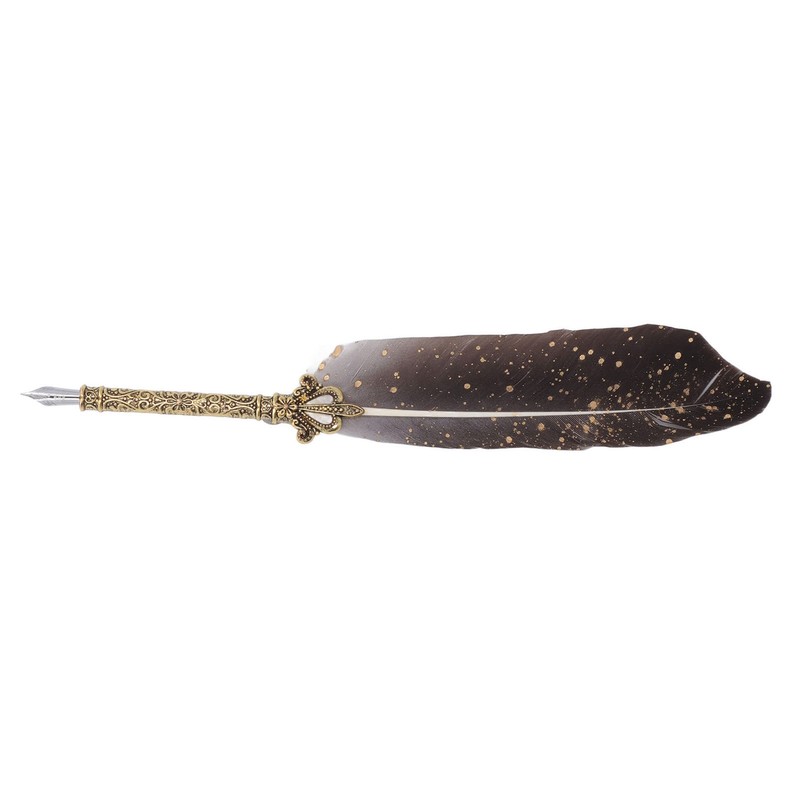Feather Pen Set with 5 Interchangeable Nib Letter Opener Pen